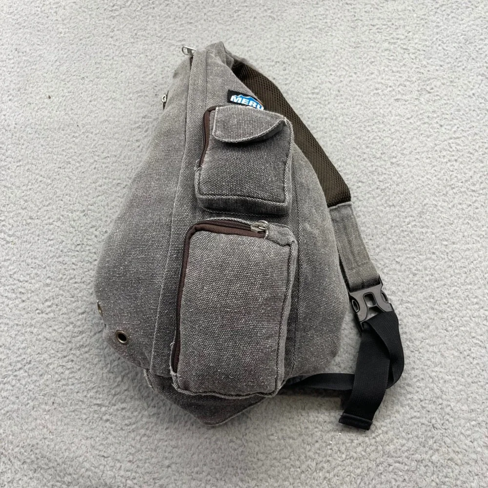 Meru Canvas Sling Backpack Crossbody Outdoor Utility Bag